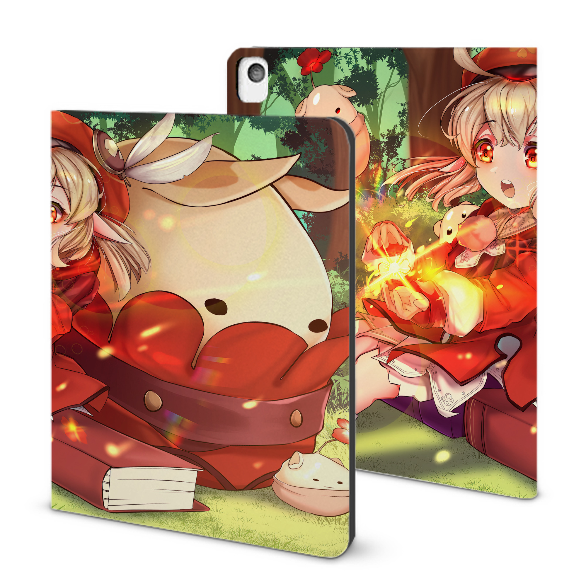 げんし神 genshin IPadケース ペンホルダー付き ブックスタイルデザイン